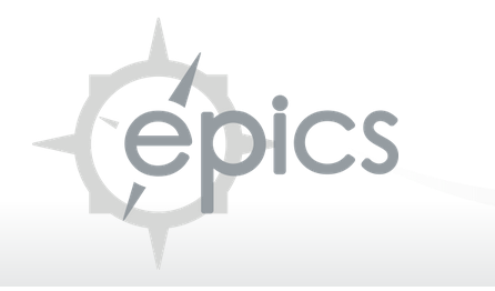 EPICS logo with stylized compass design