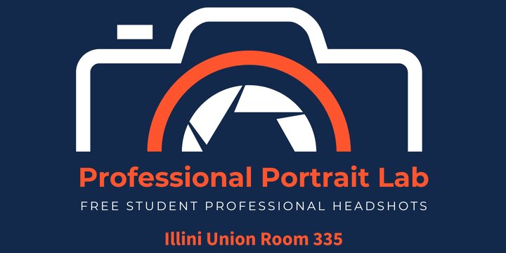 Professional Portrait Lab Logo | Illini Union Room 335 | Free Student Professional Headshots