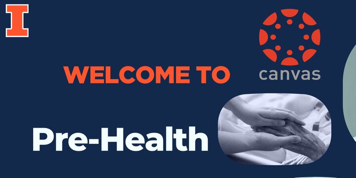 Welcome to Pre-Health, Block- I logo and Canvas Logo